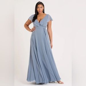 Jenny Yoo | Faye | Mayan Blue Chiffon